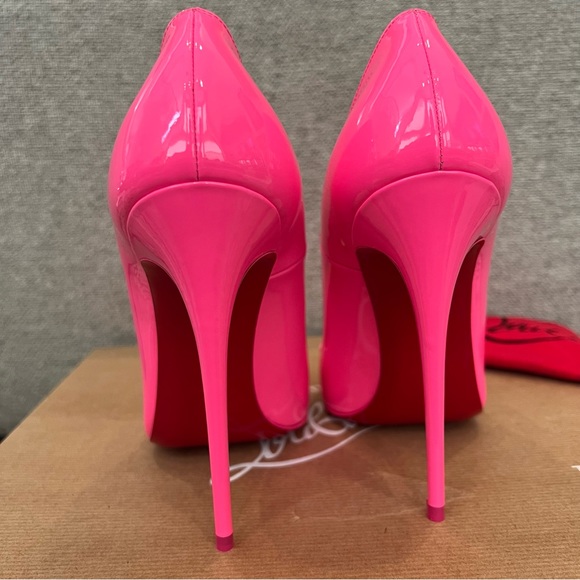 Christian Louboutin So Kate Pointed Toe Pumps 120mm hot pink heels 38 - Picture 5 of 7